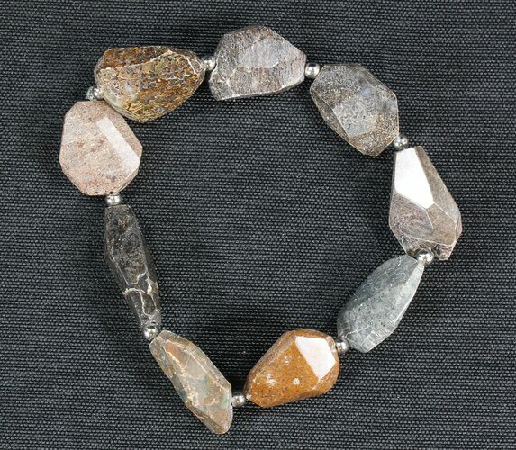 Colorado Agatized Dinosaur Bone Bracelet #40870